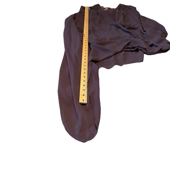 Pennington’s Purple Scoop Neck-Bubble Hem-long Flowy Side Panel. Size 4X - Picture 7 of 9